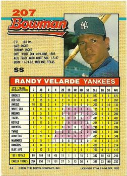 Randy Velarde  baseball card collectible - Main Image 2