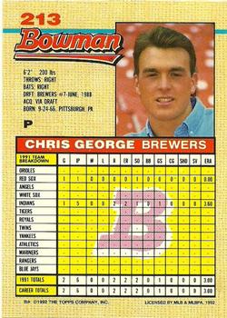 Chris George  baseball card collectible - Main Image 2