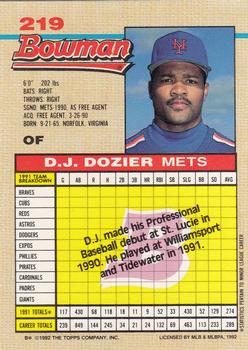 D.J. Dozier  baseball card collectible - Main Image 2