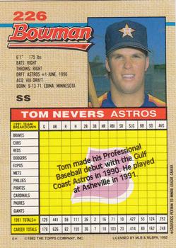 Tom Nevers  baseball card collectible - Main Image 2