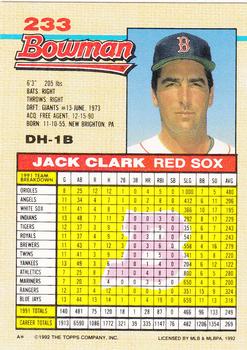 Jack Clark  baseball card collectible - Main Image 2