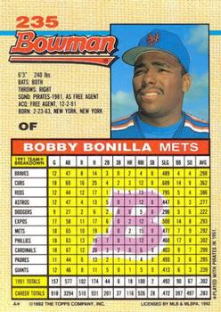 Bobby Bonilla  baseball card collectible - Main Image 2