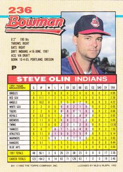Steve Olin  baseball card collectible - Main Image 2