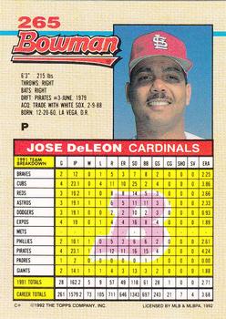 Jose DeLeon  baseball card collectible - Main Image 2