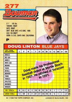 Doug Linton  baseball card collectible - Main Image 2