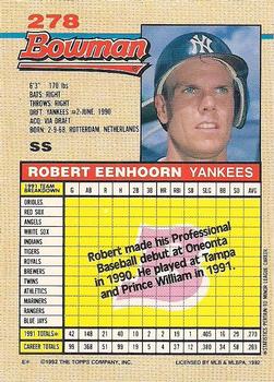 Robert Eenhoorn  baseball card collectible - Main Image 2
