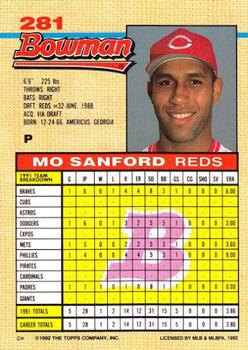 Mo Sanford  baseball card collectible - Main Image 2