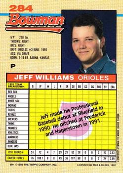Jeff Williams  baseball card collectible - Main Image 2