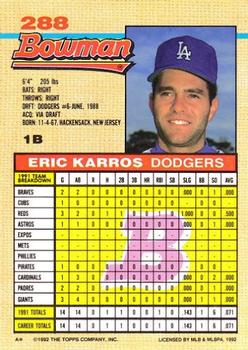 Eric Karros  baseball card collectible - Main Image 2