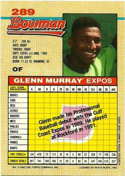 Glenn Murray  baseball card collectible - Main Image 2