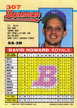 David Howard  baseball card collectible - Main Image 2