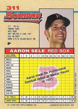 Aaron Sele  baseball card collectible - Main Image 2