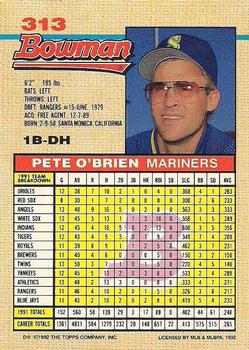 Pete O’Brien  baseball card collectible - Main Image 2