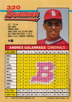Andres Galarraga  baseball card collectible - Main Image 2