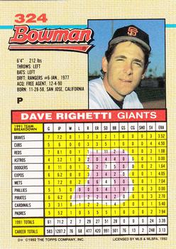 Dave Righetti  baseball card collectible - Main Image 2
