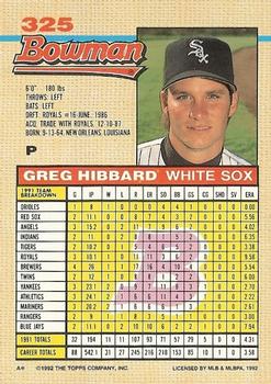 Greg Hibbard  baseball card collectible - Main Image 2