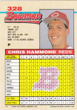 Chris Hammond  baseball card collectible - Main Image 2