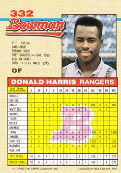 Donald Harris  baseball card collectible - Main Image 2