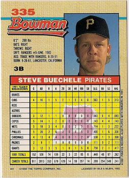 Steve Buechele  baseball card collectible - Main Image 2