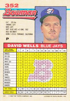 David Wells  baseball card collectible - Main Image 2