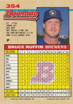 Bruce Ruffin  baseball card collectible - Main Image 2