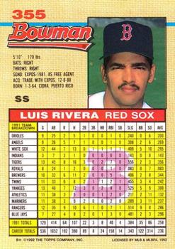 Luis Rivera  baseball card collectible - Main Image 2