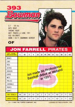 Jon Farrell  baseball card collectible - Main Image 2