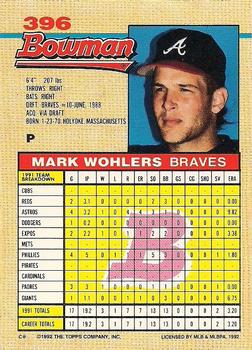 Mark Wohlers  baseball card collectible - Main Image 2