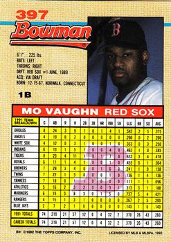 Mo Vaughn  baseball card collectible - Main Image 2