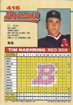 Tim Naehring  baseball card collectible - Main Image 2