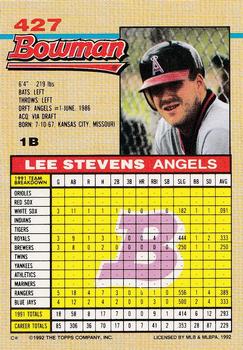 Lee Stevens  baseball card collectible - Main Image 2