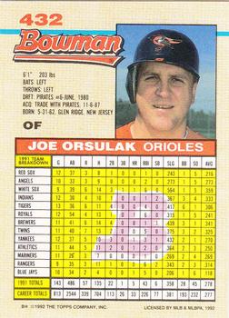 Joe Orsulak  baseball card collectible - Main Image 2