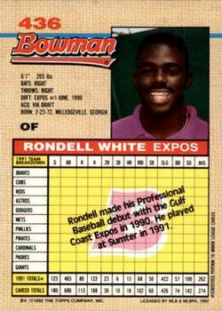 Rondell White  baseball card collectible - Main Image 2