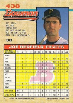 Joe Redfield  baseball card collectible - Main Image 2