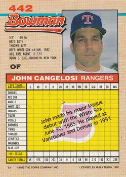 John Cangelosi  baseball card collectible - Main Image 2
