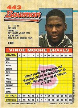 Vince Moore  baseball card collectible - Main Image 2