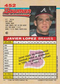 Javier Lopez  baseball card collectible - Main Image 2