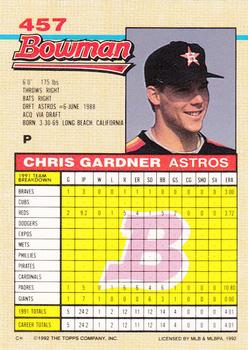 Chris Gardner  baseball card collectible - Main Image 2