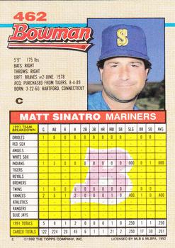 Matt Sinatro  baseball card collectible - Main Image 2