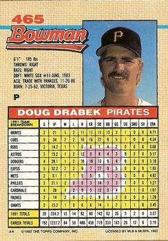 Doug Drabek  baseball card collectible - Main Image 2
