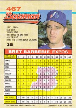 Bret Barberie  baseball card collectible - Main Image 2
