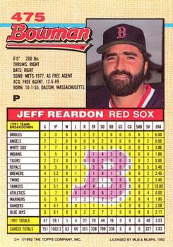 Jeff Reardon  baseball card collectible - Main Image 2