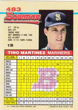 Tino Martinez  baseball card collectible - Main Image 2