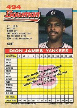 Dion James  baseball card collectible - Main Image 2