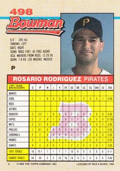 Rosario Rodriguez  baseball card collectible - Main Image 2