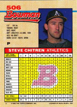 Steve Chitren  baseball card collectible - Main Image 2