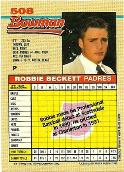 Robbie Beckett  baseball card collectible - Main Image 2