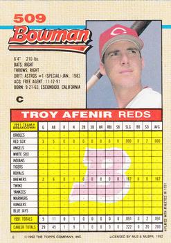 Troy Afenir  baseball card collectible - Main Image 2