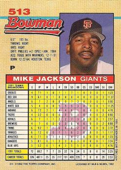 Mike Jackson  baseball card collectible - Main Image 2