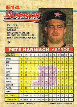 Pete Harnisch  baseball card collectible - Main Image 2
